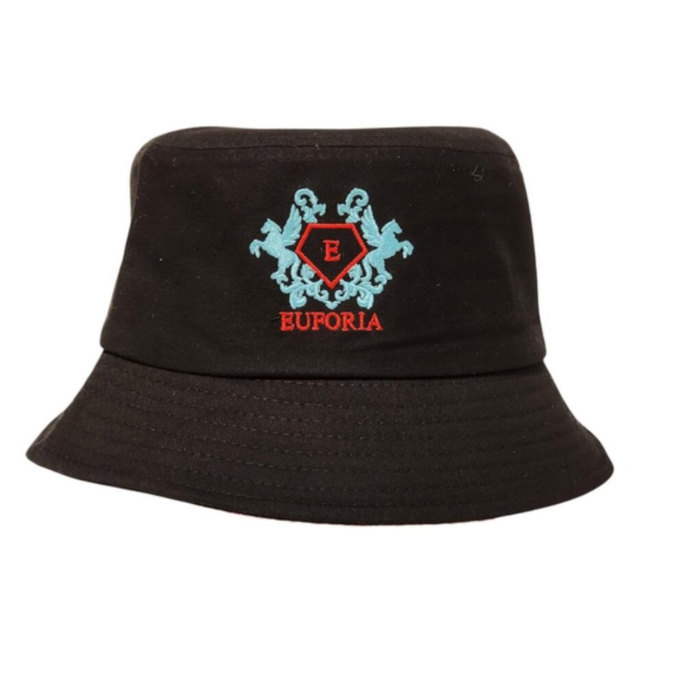 NEW Euforia / Trump Travel Beach Bucket Hat in Black Size OS NWT
